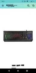 [PRIME] Teclado C3 Tech Gamer com Iluminação Preto KG-50BK| R$95