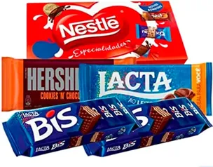 Chocolates a partir de R$ 2,47 com 20% OFF