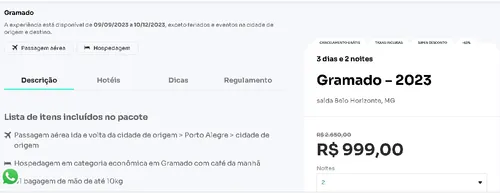 Imagem na descrição da promoção