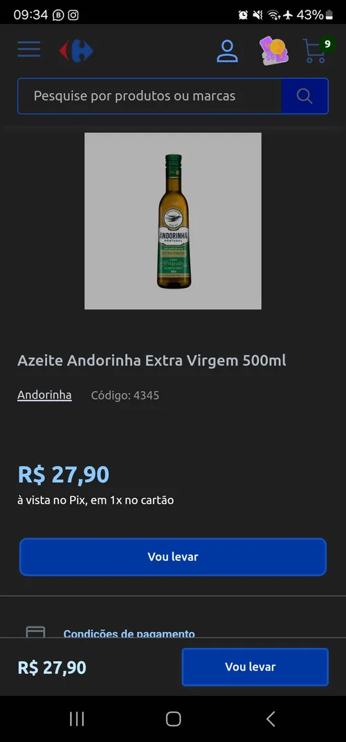 Imagem na descrição da promoção