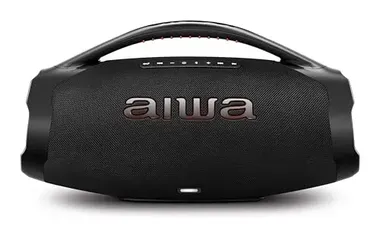 [Prime/APP] Caixa de Som AIWA Boombox BBS-01-B, 200W, IP66 com Alça, 30H de Bateria, Bluetooth, TWS