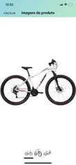 Bicicleta Aro 29 Caloi Vulcan Branca Tam. 17 Câmbio SunRun