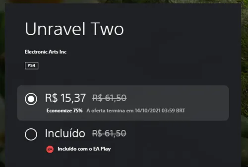 Imagem na descrição da promoção