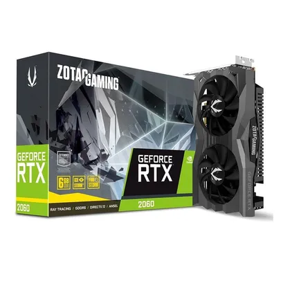 PLACA DE VIDEO ZOTAC GEFORCE RTX 2060 6GB GDDR6 192-BIT, ZT-T20600H-10M | R$3.339