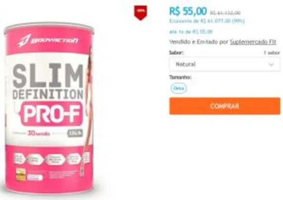 Suplemento Slim Definition 30packs por R$55