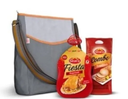 Kit Bons Momentos SEARA Contém 1 Fiesta Temperado + 1 Lombo Temperado + 1 Bolsa Térmica