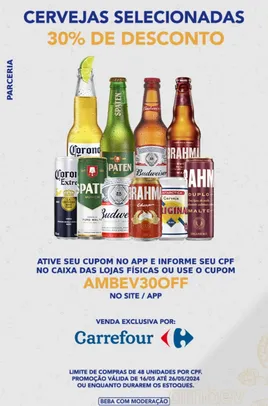 Seleção Cervejas Ambev 30% Off 