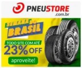 Até 23% OFF em todo o site da Pneustore