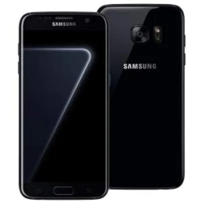 Smartphone Samsung Galaxy S7 edge Black Piano com 128GB, Tela 5.5", Android 6.0, 4G, Câmera 12MP, Processador Octa-Core e 4GB RAM