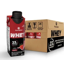 [SELECIONADOS | Rec] Pack de Whey Zero Lactose Frutas Vermelhas 23g Piracanjuba 250ml - 12 Unidades