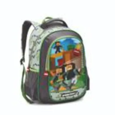 Mochila infantil para meninos game craft - denlex