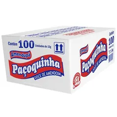 Paçoca Rolha Embalada Paçoquinha com 100 unidades - Amendupã  #Shopee⚡️