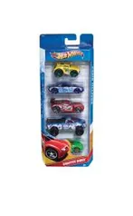 Conjunto com 5 carrinhos Hotwheels sortidos R$30