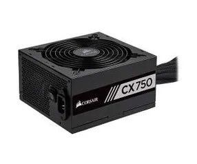 Fonte Corsair CX750, 750W, 80 Plus Bronze, PFC Ativo - R$397