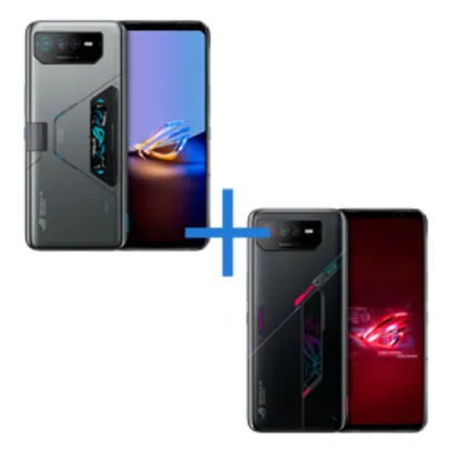 Smartphone ASUS ROG Phone 6D Ultimate 16GB/ 512GB Space Gray + Smartphone ASUS ROG Phone 6 8GB/ 256GB Phantom Black