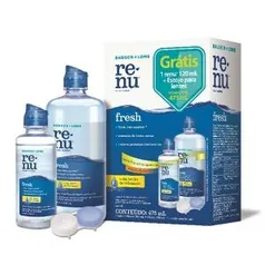 RENU FRESH PLUS 355ML + 120 ML GRÁTIS + ESTOJO PARA LENTES | R$27