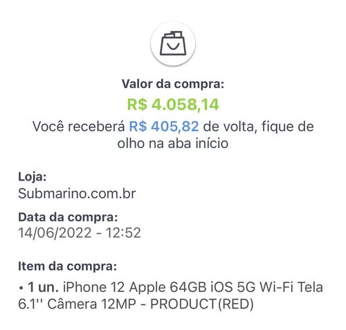 Imagem na descrição da promoção