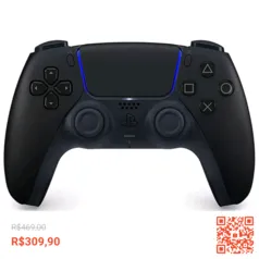 Controle sem Fio Dualsense Sony Midnight Black para Playstation 5