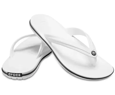 Chinelo Crocs Crocband™ Flip WHITE