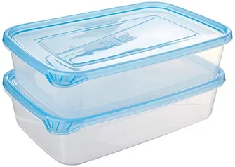 [PRIME] Pote Plástico Ziploc Retangular 2L com 2 unidades | R$17