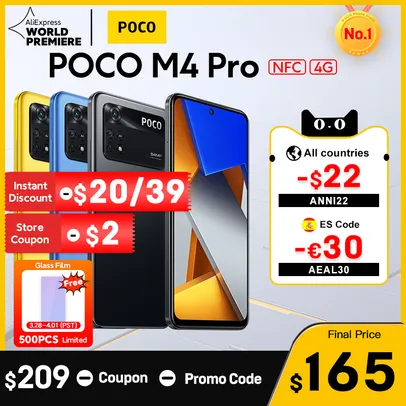 [Lançamento mundial] Smartphone POCO M4 Pro, a partir de 6GB/128GB