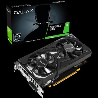 Placa de Vídeo Galax Nvidia GeForce GTX 1650 EX (1-Click OC) 4GB GDDR6 