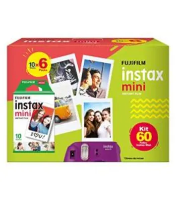 Filme para Instax Mini Fujifilm | 60 unid | R$2,80 cada