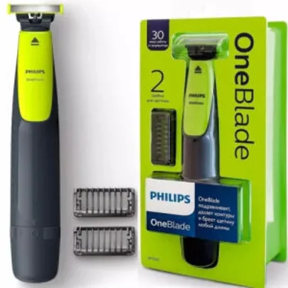 Barbeador Elétrico Philips One Blade QP2510/10 Aparador de Barba Bivolt Com Bateria Recarregável