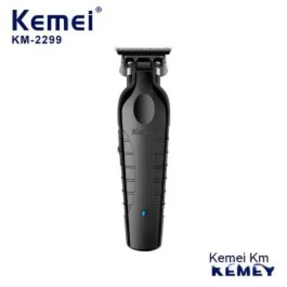 [Taxa inclusa] Máquina de Cortar Cabelo e Acabamento Kemei KM-2299 sem fio - Bateria recarregável, USB