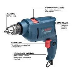 Furadeira de Impacto Bosch GSB 450 RE R$160