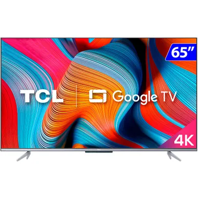 Smart TV tcl LED 65 Polegadas 4K uhd WiFi Android Tv Google Comando de Voz 65P725