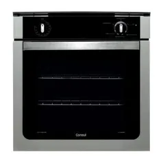 Forno de embutir a gás Consul 78 litros Prata com grill e timer sonoro - R$969