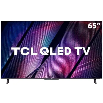 Smart TV TCL 65 Polegadas QLED 4K UHD, Google TV, 3 HDMI, 2 USB, Bluetooth, Wi-Fi, Google Assistente