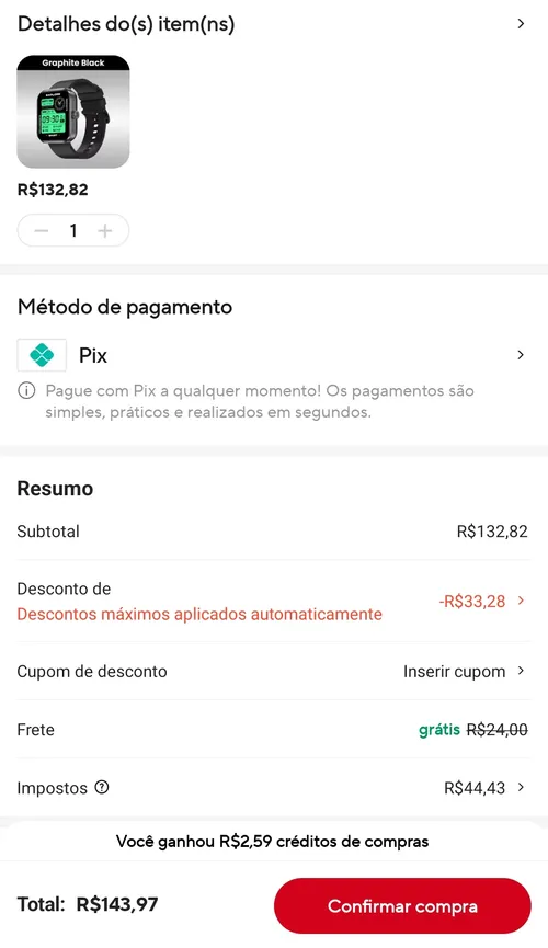 Imagem na descrição da promoção