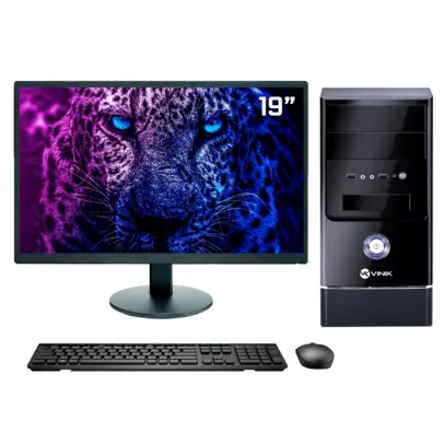 Computador Completo Intel Core I5, 8GB, SSD 240GB + Monitor 19" Full HD + Kit Multimidia, One G1