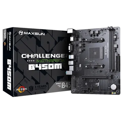 Placa Mãe MAXSUN B450M MS-Challenger, Chipset B450, AMD AM4, mATX, DDR4