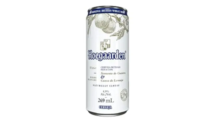 8 Unidades Cerveja Hoegaarden White, Lata com 269Ml 