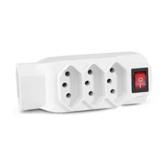 [AME 15.30]Adaptador L  De Energia Novo Padrão 4 Tomadas - WI246