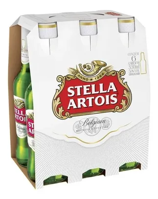 Cerveja Stella Artois 330 Ml Long Neck - Pack Com 6 Unidades - R$ 20