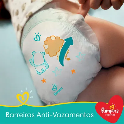 Fraldas Pampers Supersec Jumbo M 90 Unidades