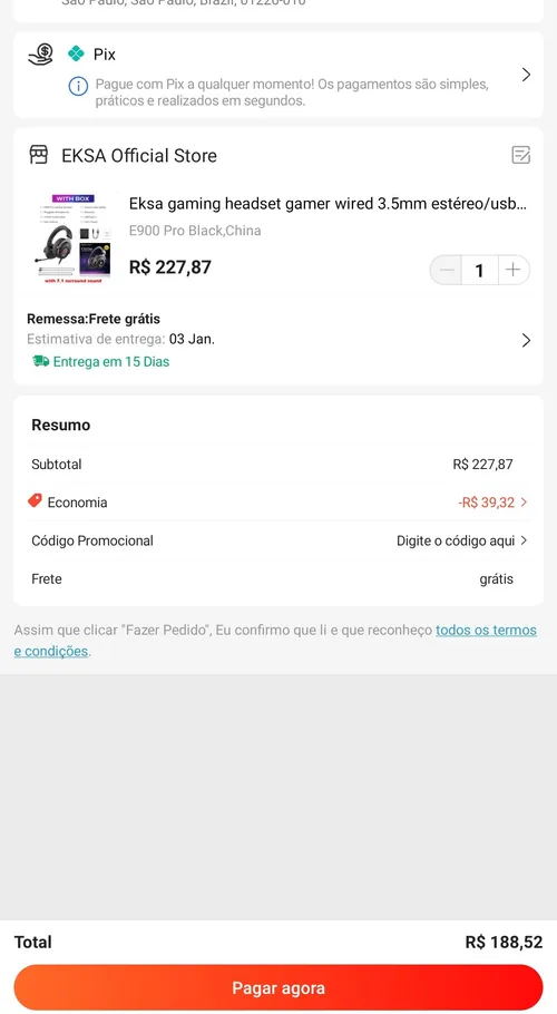 Imagem na descrição da promoção