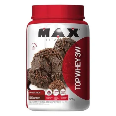 [MagaluPay] Top Whey Protein 3W Mais Sabor Brigadeiro 900 g - Max Titanium