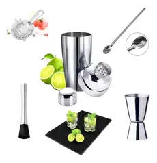 Kit Caipirinha Profissional Coqueteleira 750 Ml - Inox