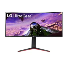 [APP] Monitor Gamer LG UltraGear LG 34" Curvo LED WQHD, UltraWide, 160Hz, 1ms, DisplayPort e HDMI, AMD FreeSync Premium, HDR10, 99% sRGB - 34GP63A-B