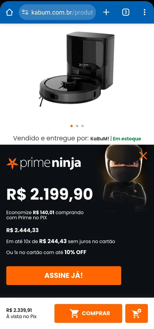 Imagem na descrição da promoção