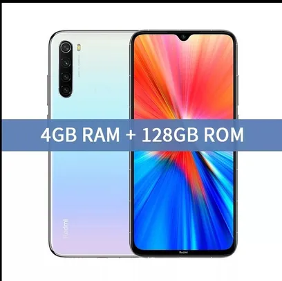 Smartphone xiaomi redmi note 8 (versão 2021) 4gb ram 64gb/128gb 6.3 " | R$860