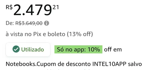 Imagem na descrição da promoção