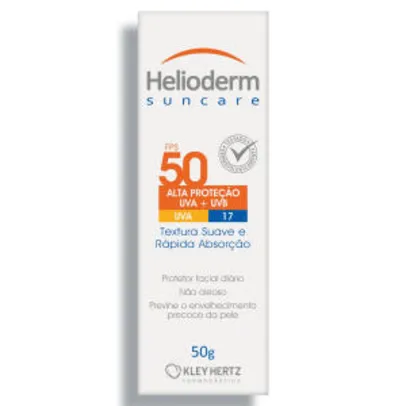 Protetor Solar Facial Helioderm Fps50 50g - R$16