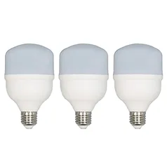 Kit 3 Lâmpadas Led Bulbo 20w E27 Branco Frio 6500k Bivolt