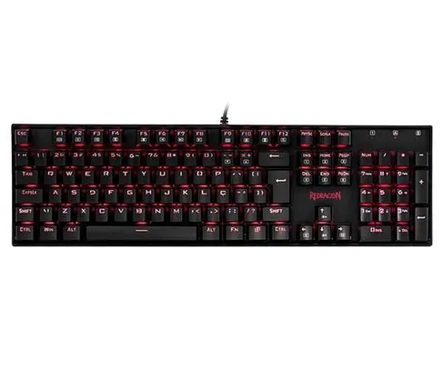 Teclado Mecânico Redragon Mitra Switch Vermelho | R$250